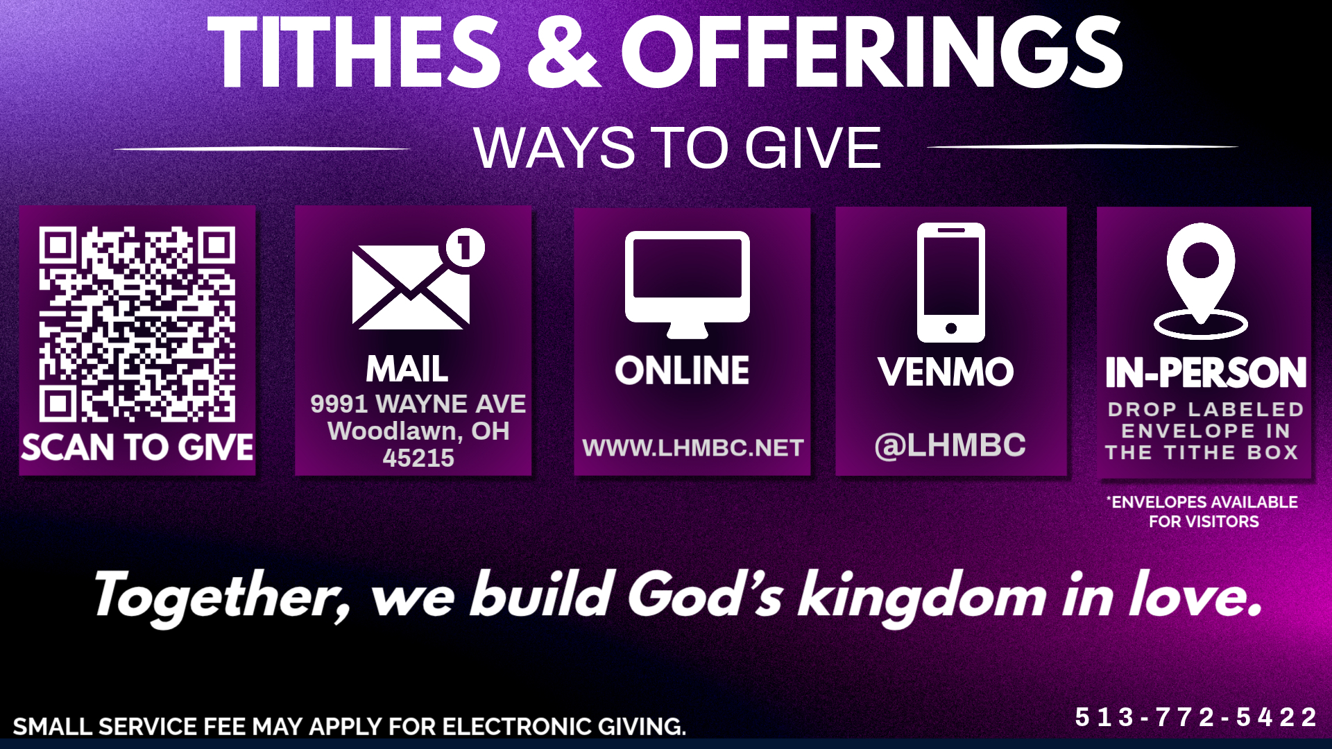Tithes and Offering 